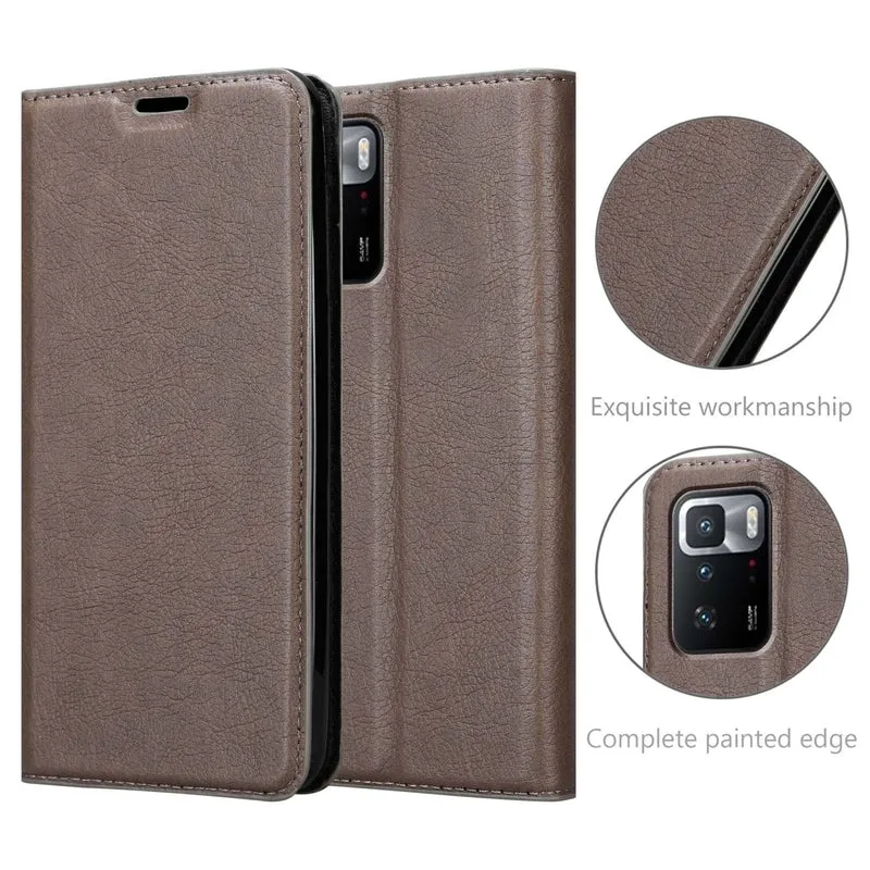 Cadorabo Hülle kompatibel mit Xiaomi POCO X3 GT Schutzhülle mit Magnetverschluss, Standfunktion und Kartenfach