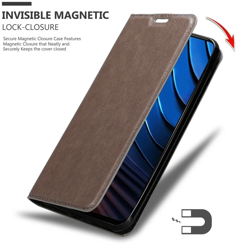 Cadorabo Hülle kompatibel mit Xiaomi POCO X3 GT Schutzhülle mit Magnetverschluss, Standfunktion und Kartenfach