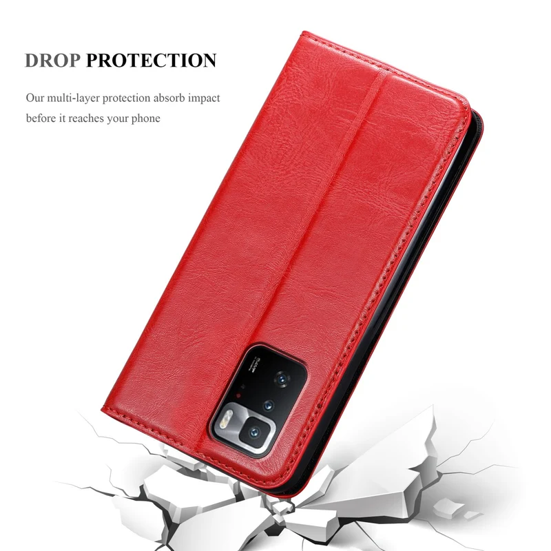 Cadorabo Hülle kompatibel mit Xiaomi POCO X3 GT Schutzhülle mit Magnetverschluss, Standfunktion und Kartenfach