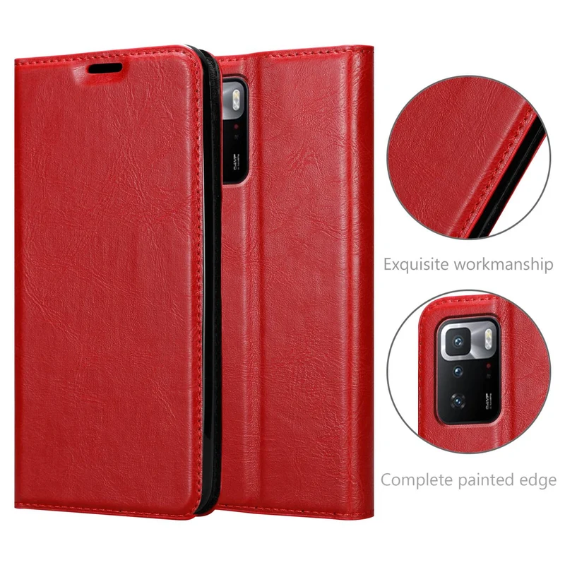 Cadorabo Hülle kompatibel mit Xiaomi POCO X3 GT Schutzhülle mit Magnetverschluss, Standfunktion und Kartenfach