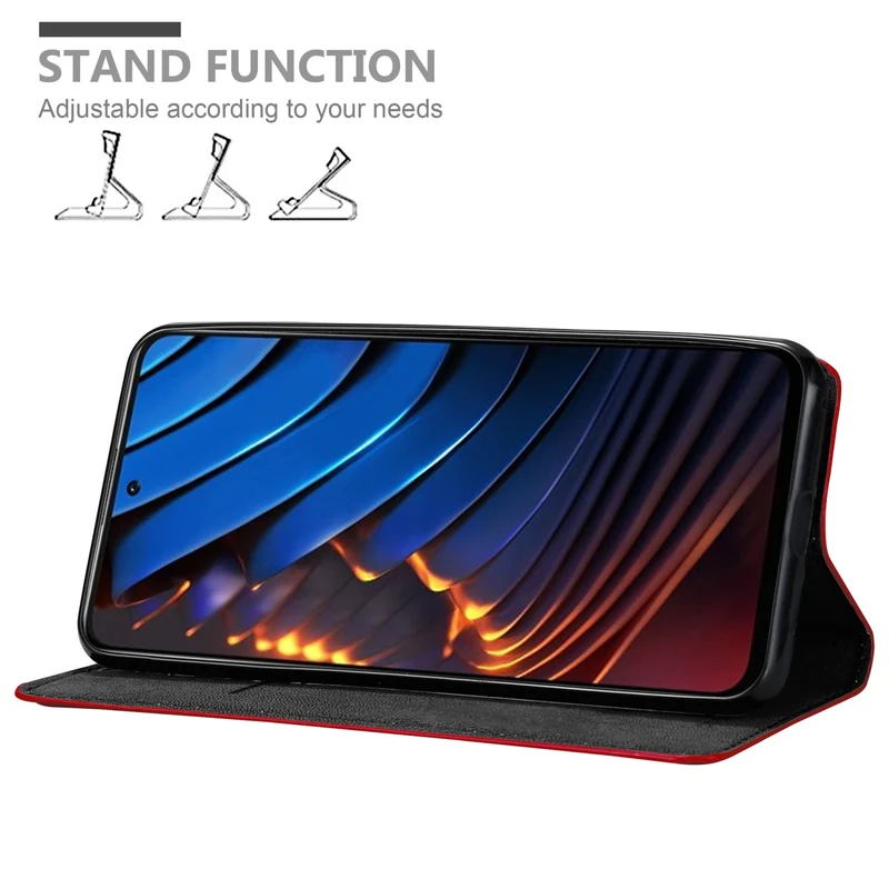 Cadorabo Hülle kompatibel mit Xiaomi POCO X3 GT Schutzhülle mit Magnetverschluss, Standfunktion und Kartenfach