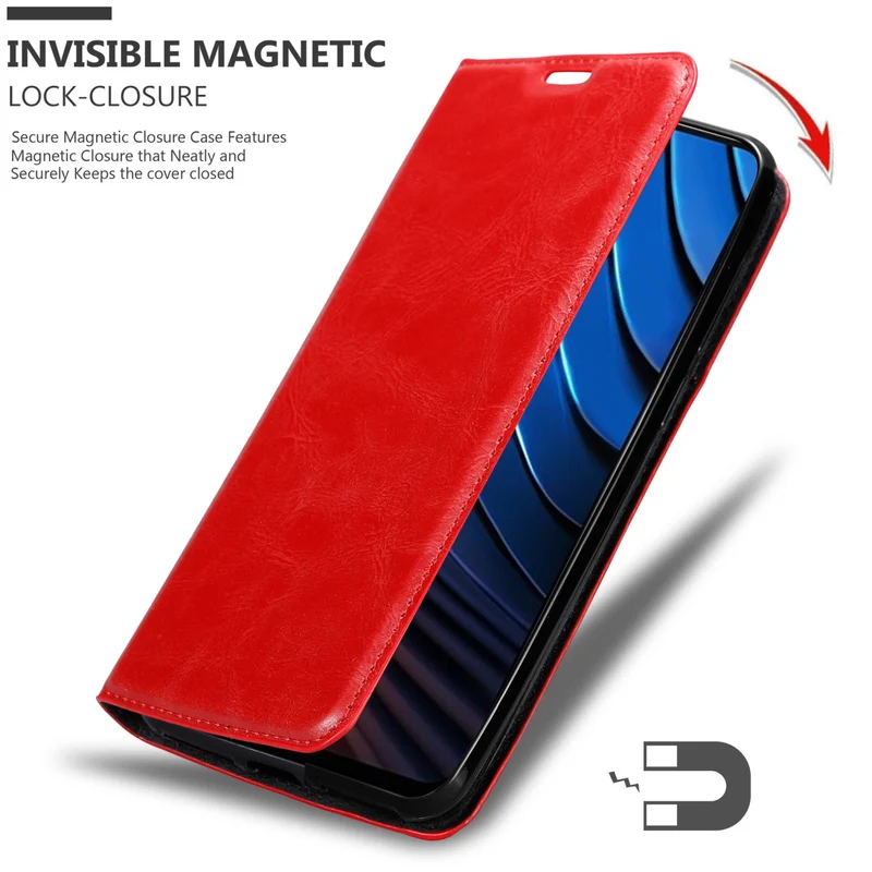 Cadorabo Hülle kompatibel mit Xiaomi POCO X3 GT Schutzhülle mit Magnetverschluss, Standfunktion und Kartenfach