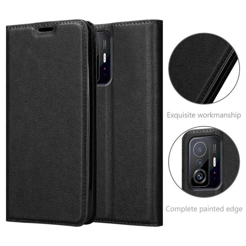 Cadorabo Hülle kompatibel mit Xiaomi 11T / 11T PRO Schutzhülle mit Magnetverschluss, Standfunktion und Kartenfach