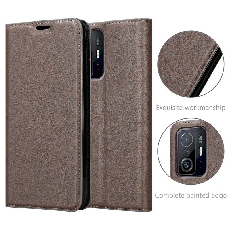 Cadorabo Hülle kompatibel mit Xiaomi 11T / 11T PRO Schutzhülle mit Magnetverschluss, Standfunktion und Kartenfach
