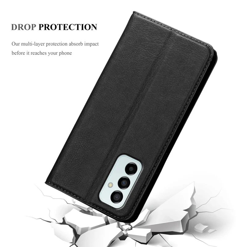 Cadorabo Hülle kompatibel mit Samsung Galaxy M23 5G Schutzhülle mit Magnetverschluss, Standfunktion und Kartenfach