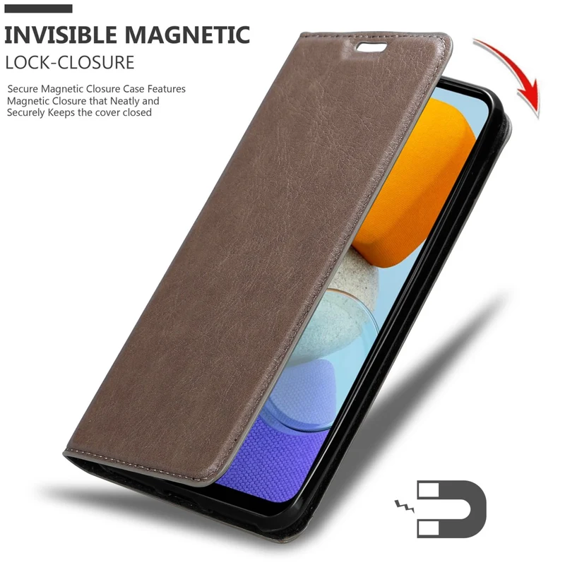 Cadorabo Hülle kompatibel mit Samsung Galaxy M23 5G Schutzhülle mit Magnetverschluss, Standfunktion und Kartenfach