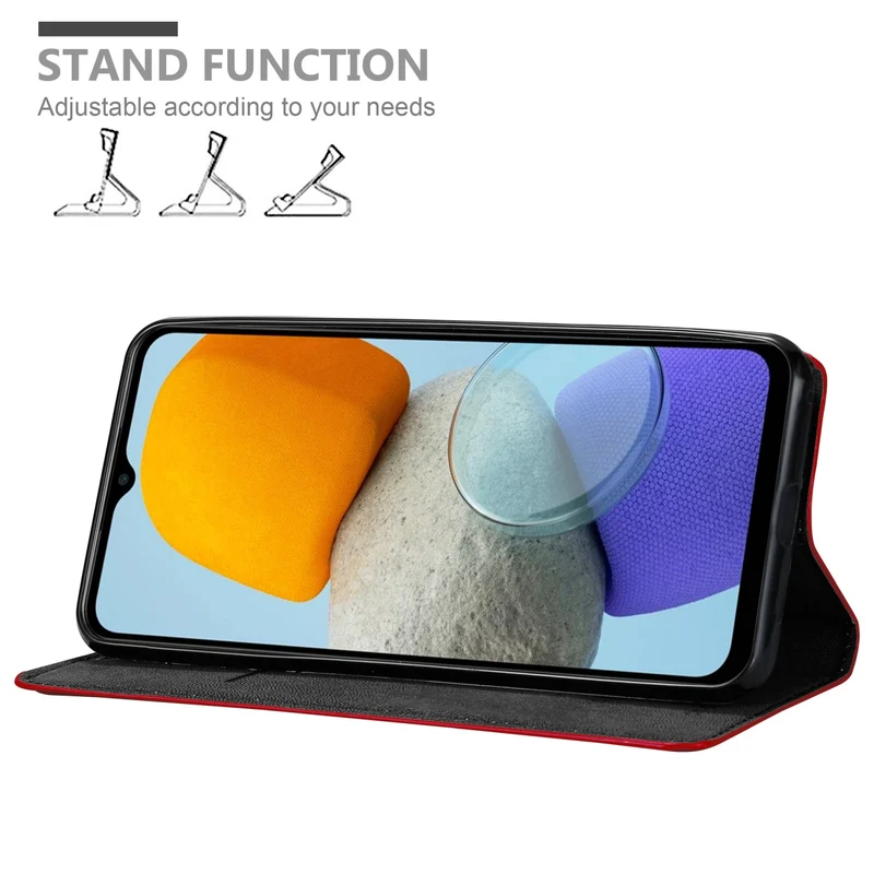 Cadorabo Hülle kompatibel mit Samsung Galaxy M23 5G Schutzhülle mit Magnetverschluss, Standfunktion und Kartenfach