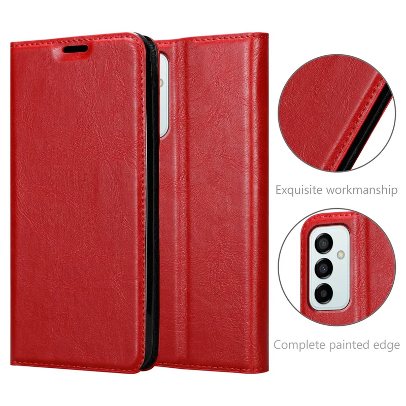 Cadorabo Hülle kompatibel mit Samsung Galaxy M23 5G Schutzhülle mit Magnetverschluss, Standfunktion und Kartenfach
