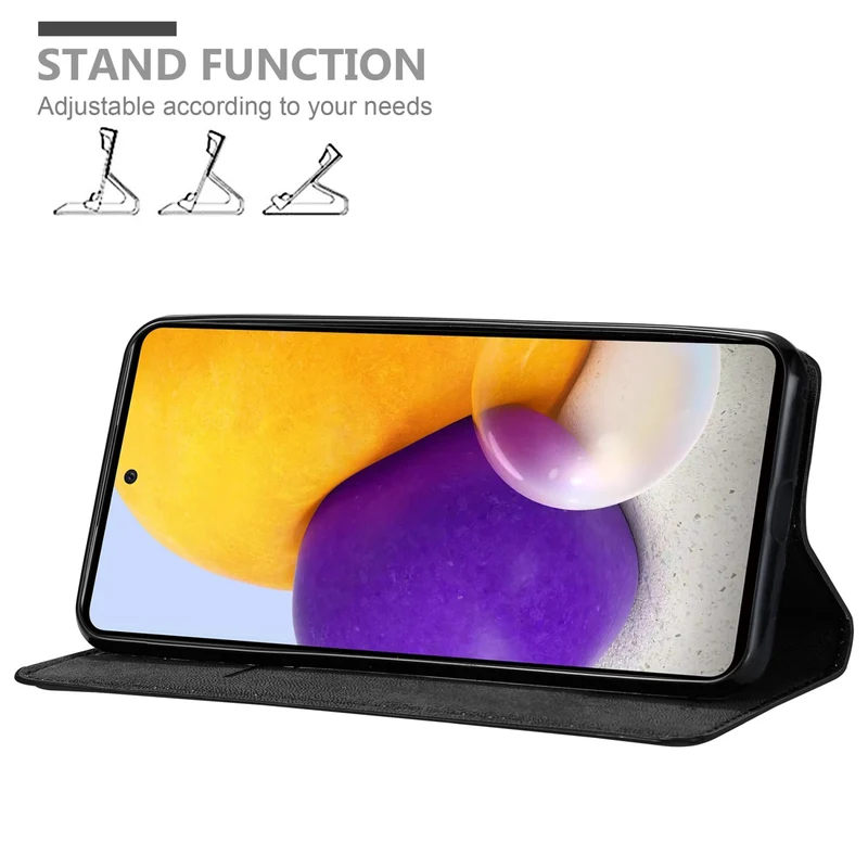 Cadorabo Hülle kompatibel mit Samsung Galaxy A73 5G Schutzhülle mit Magnetverschluss, Standfunktion und Kartenfach