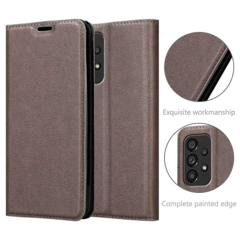 Cadorabo Hülle kompatibel mit Samsung Galaxy A53 5G Schutzhülle mit Magnetverschluss, Standfunktion und Kartenfach
