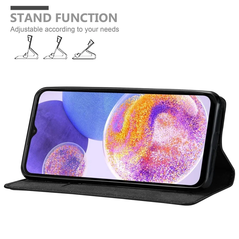 Cadorabo Hülle kompatibel mit Samsung Galaxy A23 4G Schutzhülle mit Magnetverschluss, Standfunktion und Kartenfach