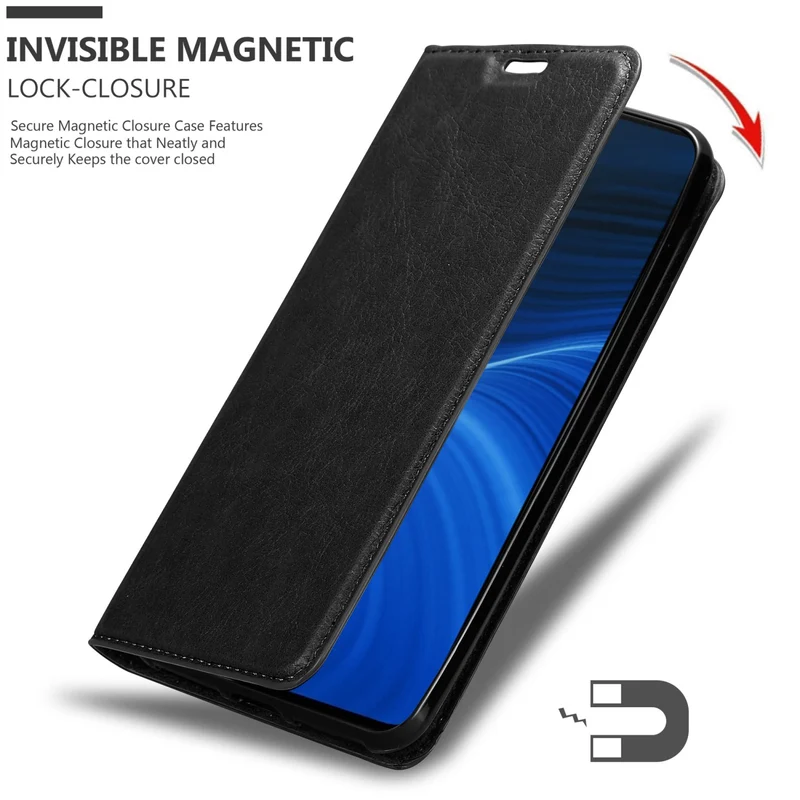 Cadorabo Hülle kompatibel mit Realme X2 PRO / Oppo Reno Ace Schutzhülle mit Magnetverschluss, Standfunktion und Kartenfach