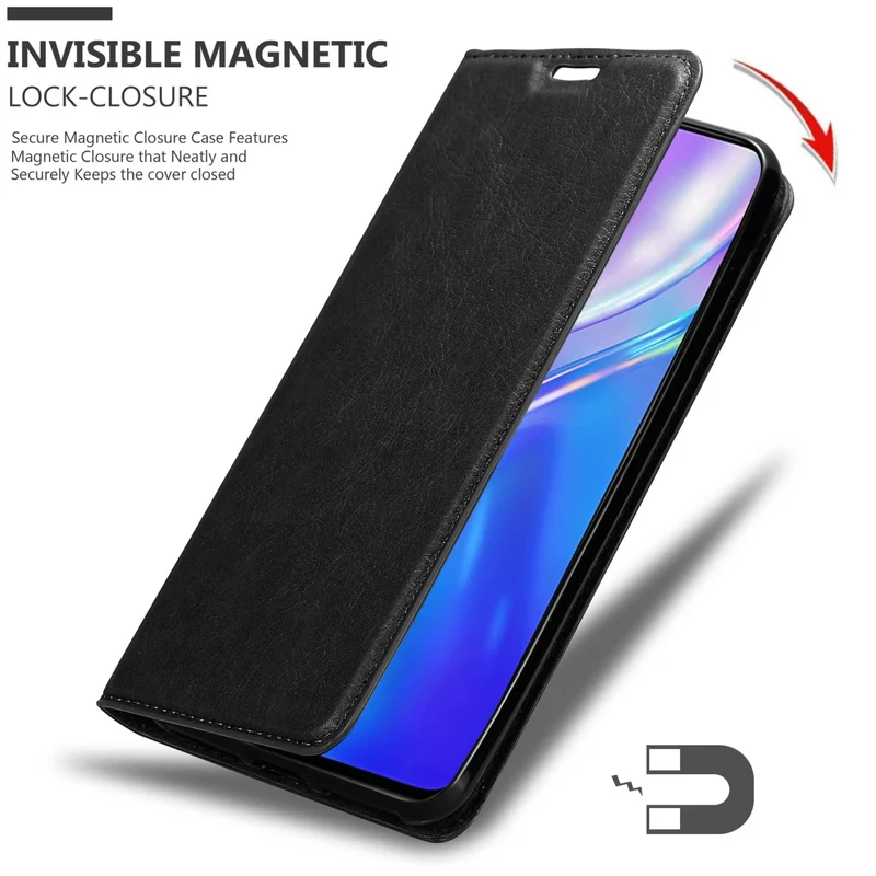 Cadorabo Hülle kompatibel mit Realme X2 / XT / Oppo K5 Schutzhülle mit Magnetverschluss, Standfunktion und Kartenfach
