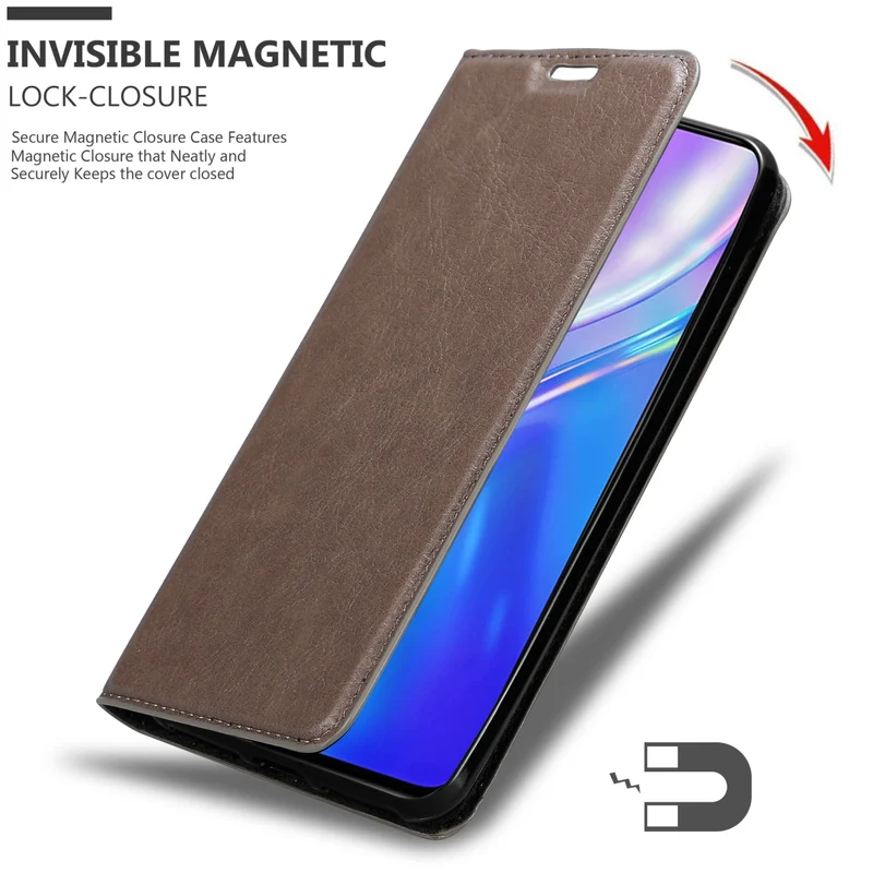 Cadorabo Hülle kompatibel mit Realme X2 / XT / Oppo K5 Schutzhülle mit Magnetverschluss, Standfunktion und Kartenfach