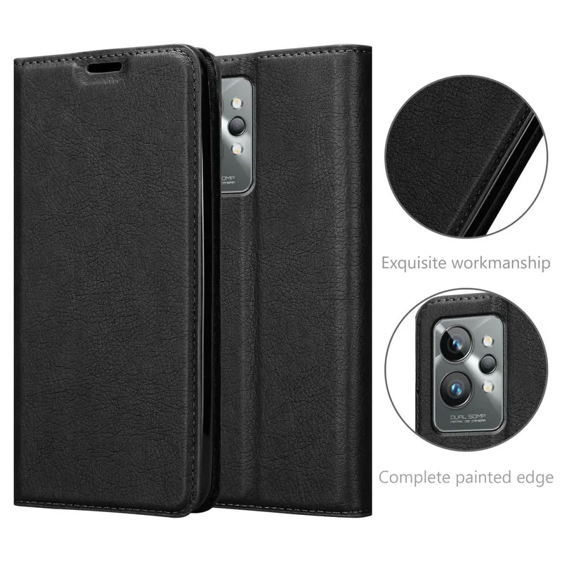Cadorabo Hülle kompatibel mit Realme GT 2 PRO Schutzhülle mit Magnetverschluss, Standfunktion und Kartenfach