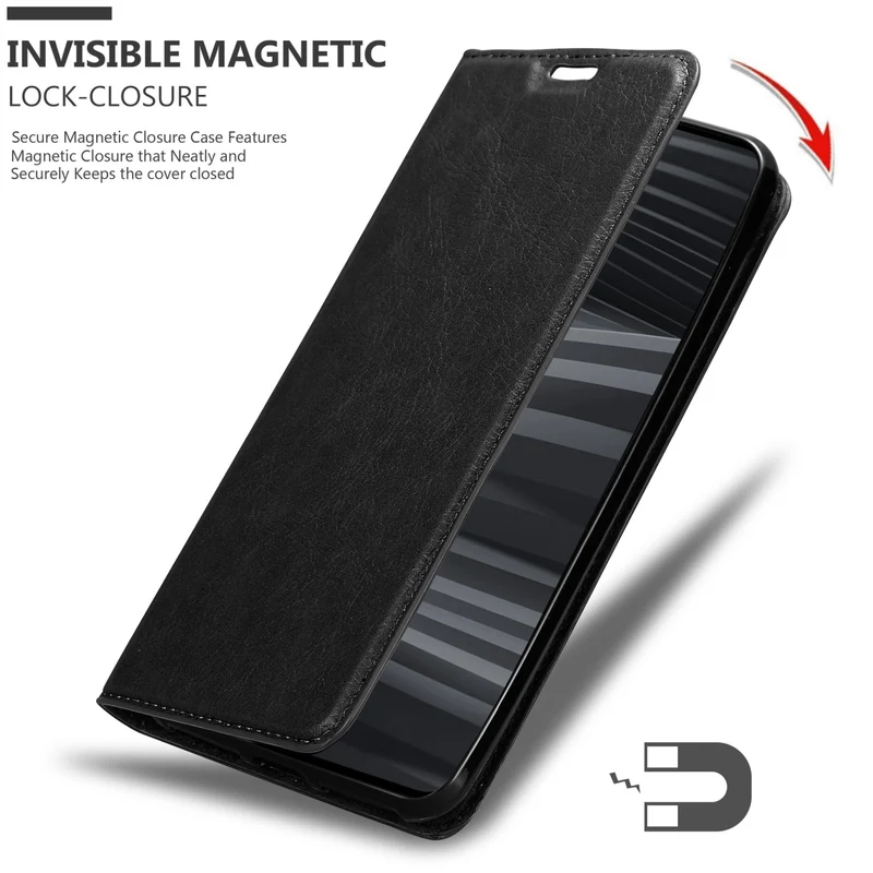 Cadorabo Hülle kompatibel mit Realme GT 2 PRO Schutzhülle mit Magnetverschluss, Standfunktion und Kartenfach