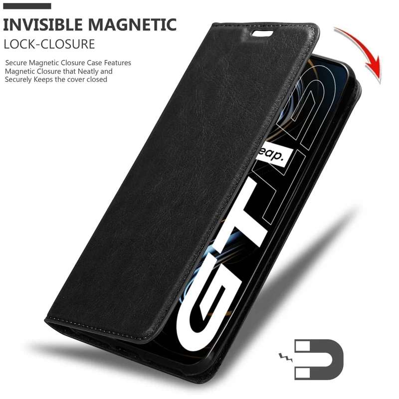 Cadorabo Hülle kompatibel mit Realme GT / GT Neo 2T / Q3 PRO Schutzhülle mit Magnetverschluss, Standfunktion und Kartenfach