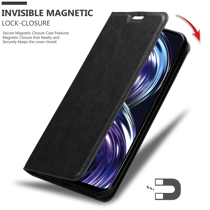 Cadorabo Hülle kompatibel mit Realme 8i / Narzo 50 4G Schutzhülle mit Magnetverschluss, Standfunktion und Kartenfach