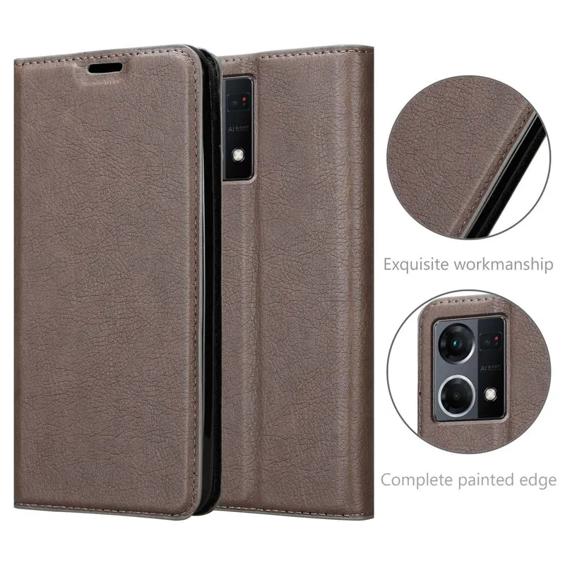 Cadorabo Hülle kompatibel mit Realme 7 5G Schutzhülle mit Magnetverschluss, Standfunktion und Kartenfach