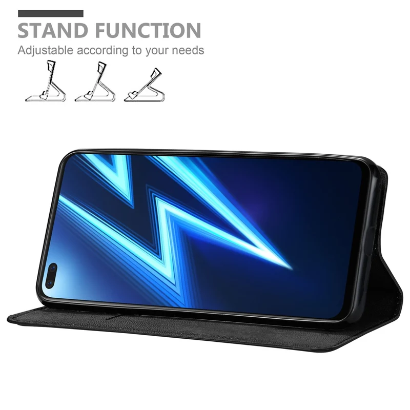 Cadorabo Hülle kompatibel mit Realme 6 PRO Schutzhülle mit Magnetverschluss, Standfunktion und Kartenfach