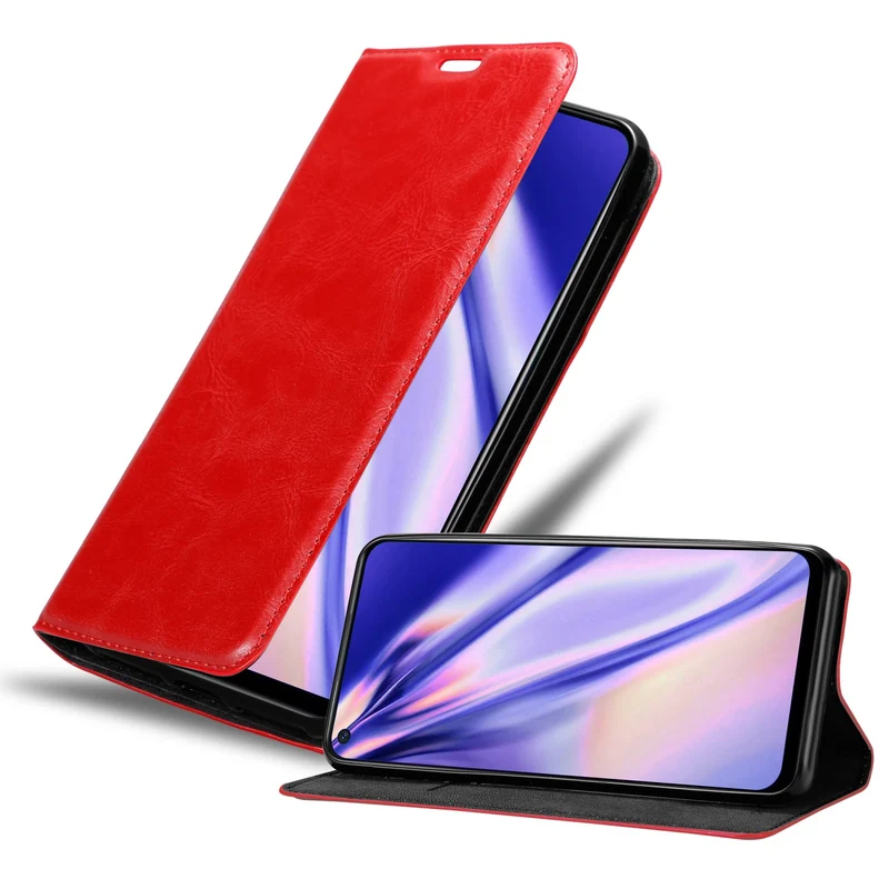 Cadorabo Hülle kompatibel mit Realme 6 4G / 6s Schutzhülle mit Magnetverschluss, Standfunktion und Kartenfach