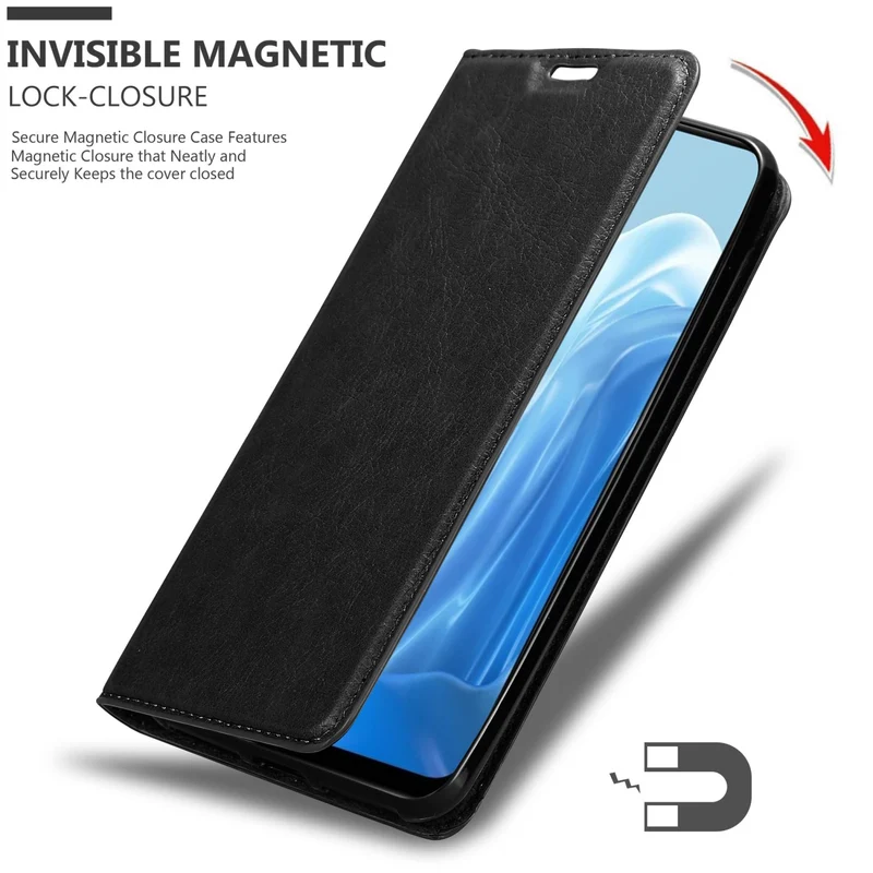 Cadorabo Hülle kompatibel mit Oppo FIND X5 LITE / Reno7 5G Schutzhülle mit Magnetverschluss, Standfunktion und Kartenfach
