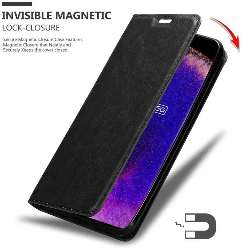 Cadorabo Hülle kompatibel mit Oppo FIND X5 Schutzhülle mit Magnetverschluss, Standfunktion und Kartenfach