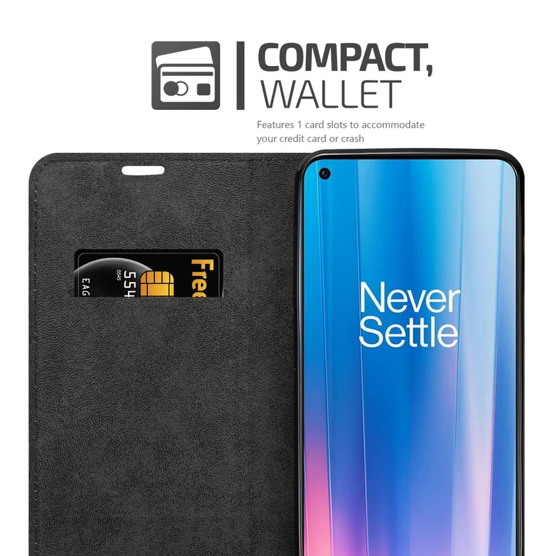 Cadorabo Hülle kompatibel mit OnePlus Nord CE 2 5G Schutzhülle mit Magnetverschluss, Standfunktion und Kartenfach