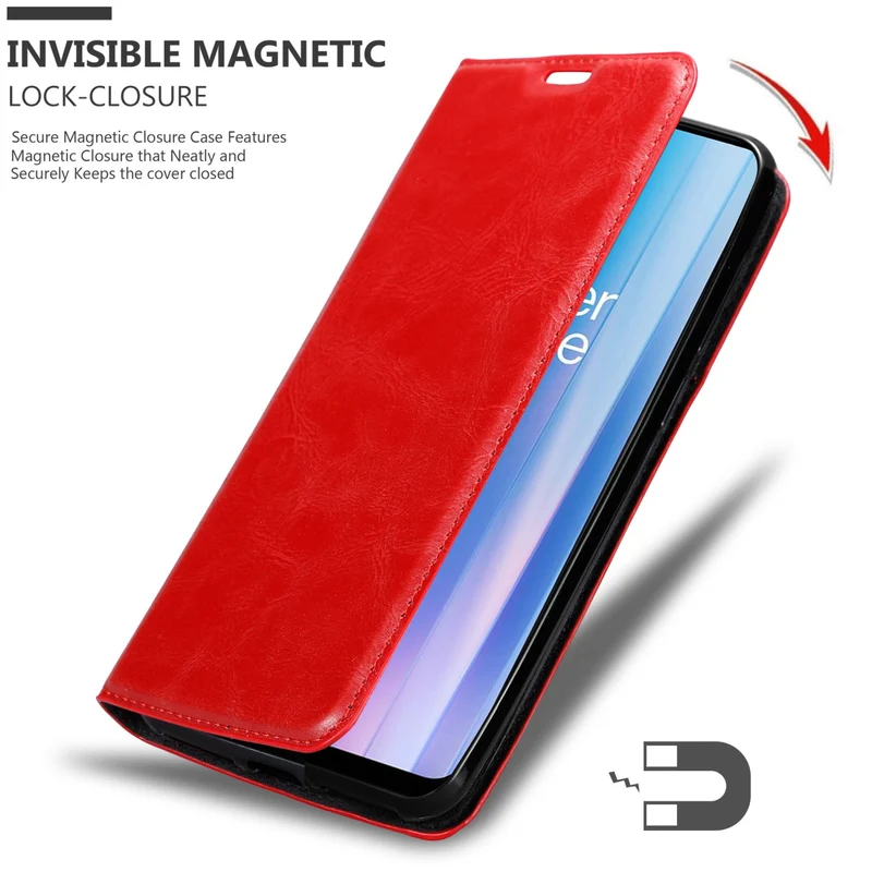 Cadorabo Hülle kompatibel mit OnePlus Nord CE 2 5G Schutzhülle mit Magnetverschluss, Standfunktion und Kartenfach