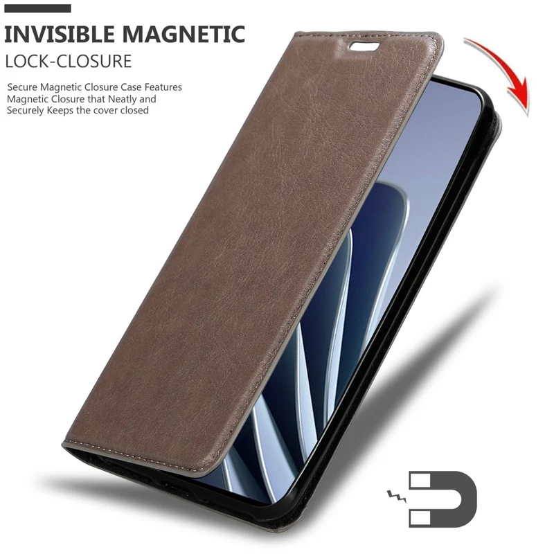 Cadorabo Hülle kompatibel mit OnePlus 10 PRO 5G Schutzhülle mit Magnetverschluss, Standfunktion und Kartenfach