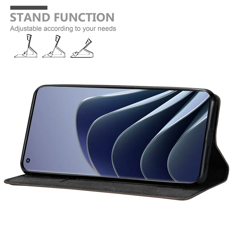 Cadorabo Hülle kompatibel mit OnePlus 10 PRO 5G Schutzhülle mit Magnetverschluss, Standfunktion und Kartenfach