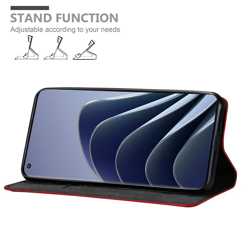 Cadorabo Hülle kompatibel mit OnePlus 10 PRO 5G Schutzhülle mit Magnetverschluss, Standfunktion und Kartenfach