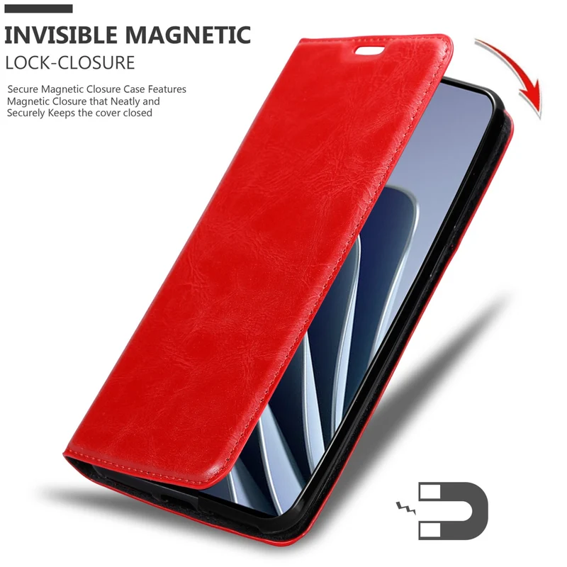 Cadorabo Hülle kompatibel mit OnePlus 10 PRO 5G Schutzhülle mit Magnetverschluss, Standfunktion und Kartenfach