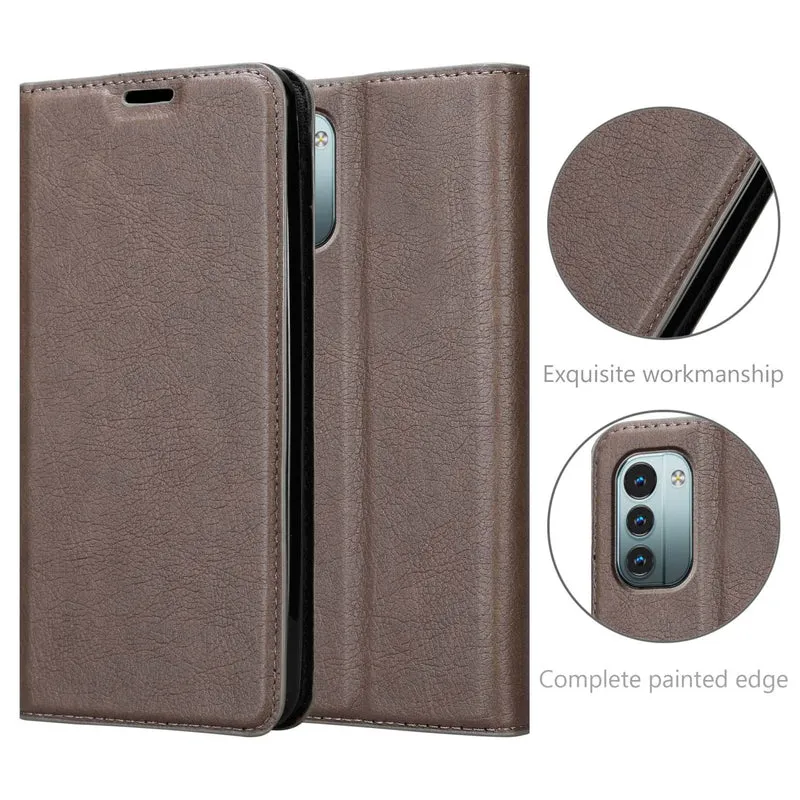 Cadorabo Hülle kompatibel mit Nokia G11 / G21 Schutzhülle mit Magnetverschluss, Standfunktion und Kartenfach