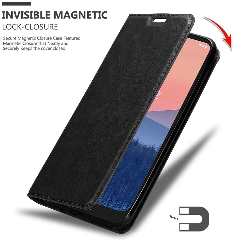 Cadorabo Hülle kompatibel mit Nokia C21 Schutzhülle mit Magnetverschluss, Standfunktion und Kartenfach