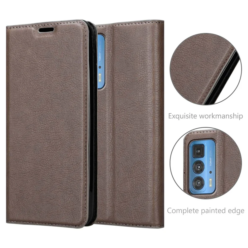 Cadorabo Hülle kompatibel mit Motorola EDGE 20 PRO / EDGE S PRO Schutzhülle mit Magnetverschluss, Standfunktion und Kartenfach