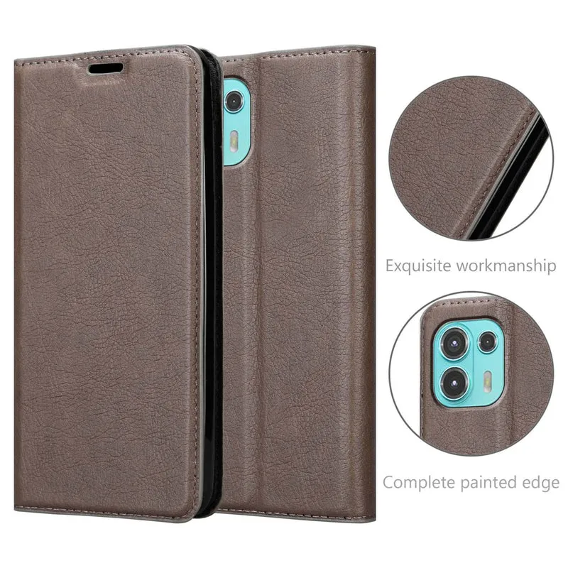 Cadorabo Hülle kompatibel mit Motorola EDGE 20 LITE / FUSION Schutzhülle mit Magnetverschluss, Standfunktion und Kartenfach