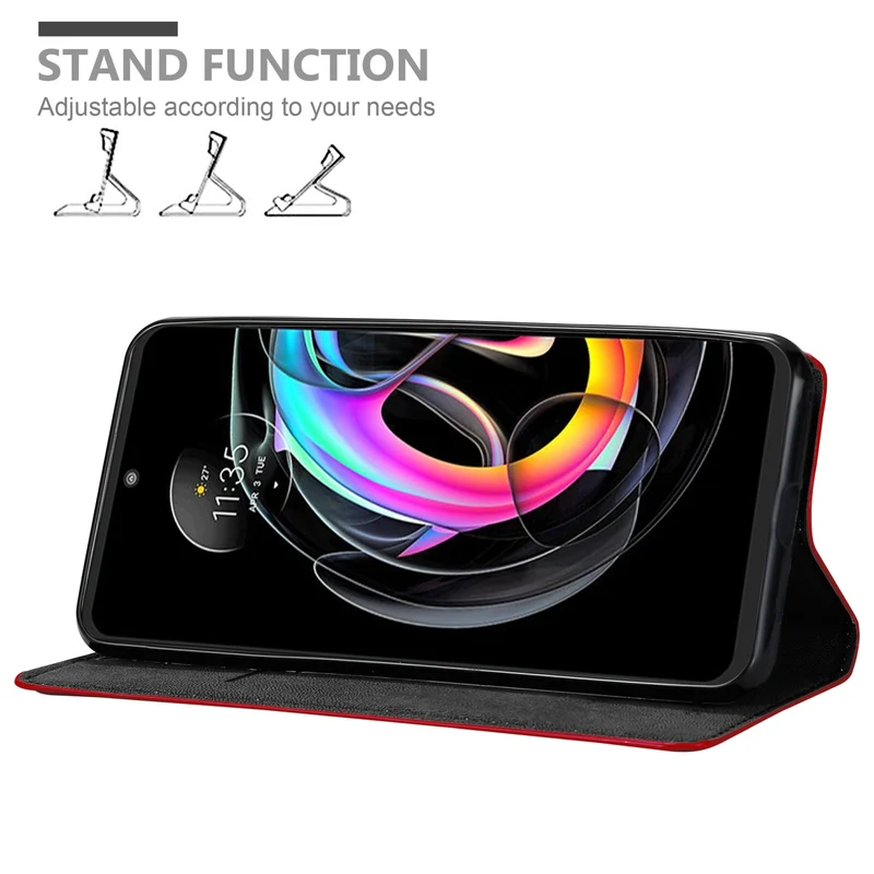 Cadorabo Hülle kompatibel mit Motorola EDGE 20 LITE / FUSION Schutzhülle mit Magnetverschluss, Standfunktion und Kartenfach