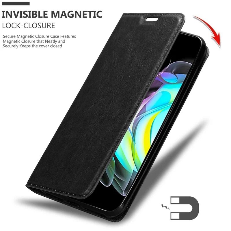 Cadorabo Hülle kompatibel mit Motorola EDGE 20 Schutzhülle mit Magnetverschluss, Standfunktion und Kartenfach