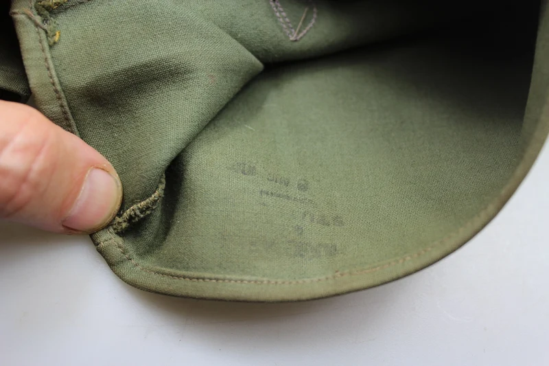WH WW 2 „Drei-Finger“-Handschuhe aus Segeltuch und Leder