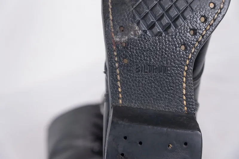 BILTRITE-Stiefel der US-Armee aus den 60er Jahren aus schwarzem Leder
