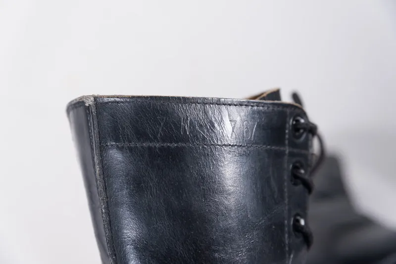 BILTRITE-Stiefel der US-Armee aus den 60er Jahren aus schwarzem Leder