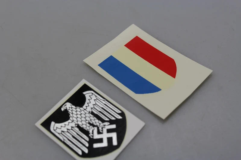 Repro-Paar Helmaufkleber aus dem 2. Weltkrieg