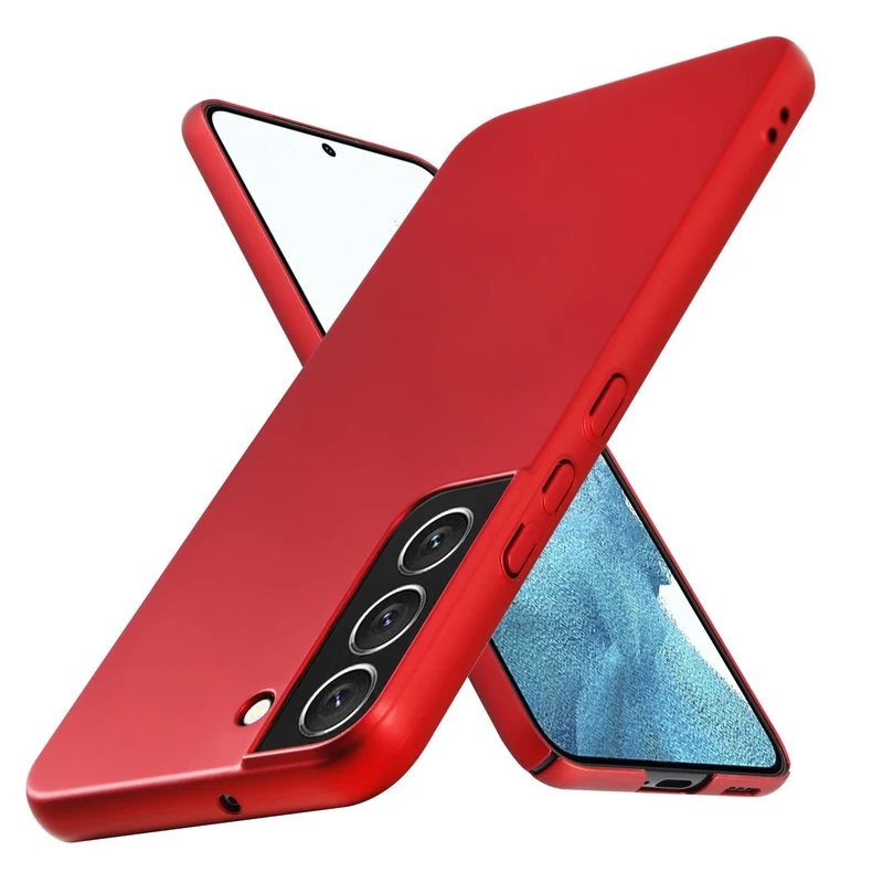 Cadorabo Hülle kompatibel mit Samsung Galaxy S22 Hard Case Schutzhülle in Metall Optik gegen Kratzer und Stöße