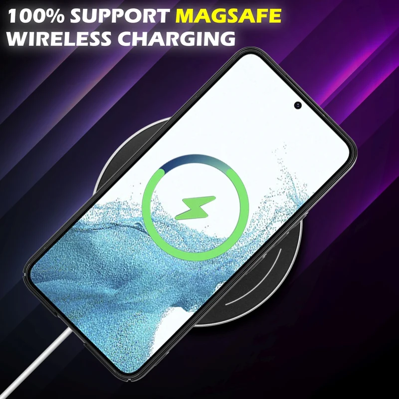 Cadorabo Hülle kompatibel mit Samsung Galaxy S22 Hard Case Schutzhülle in Metall Optik gegen Kratzer und Stöße