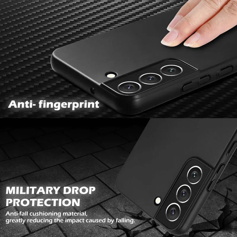 Cadorabo Hülle kompatibel mit Samsung Galaxy S22 Hard Case Schutzhülle in Metall Optik gegen Kratzer und Stöße