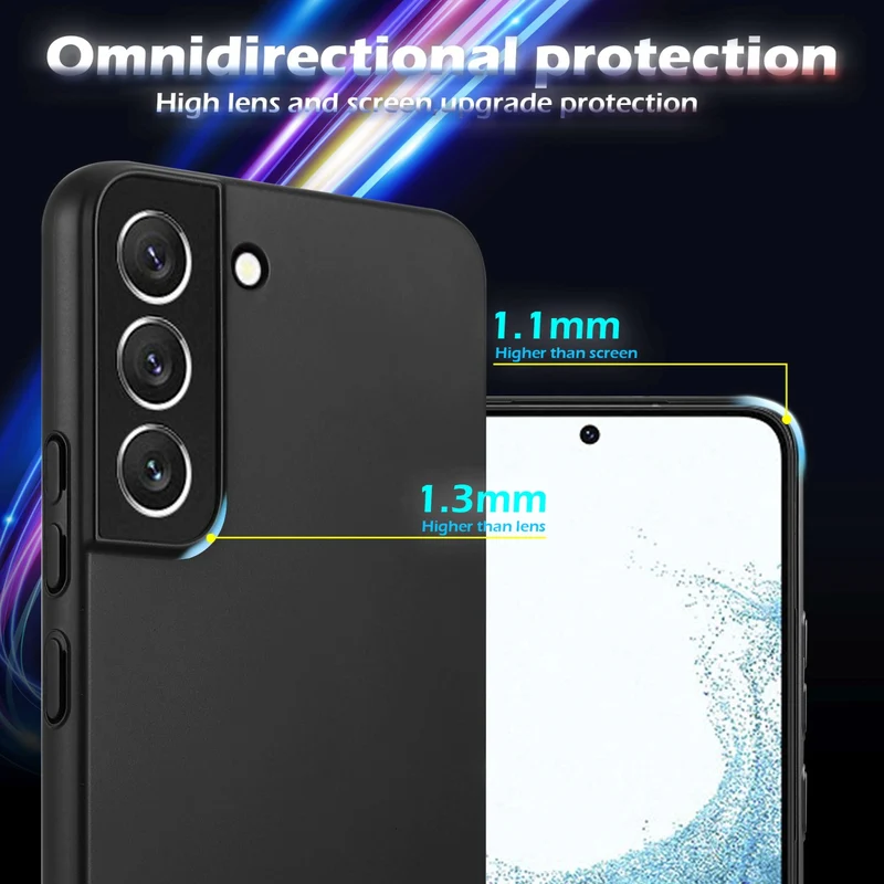 Cadorabo Hülle kompatibel mit Samsung Galaxy S22 Hard Case Schutzhülle in Metall Optik gegen Kratzer und Stöße