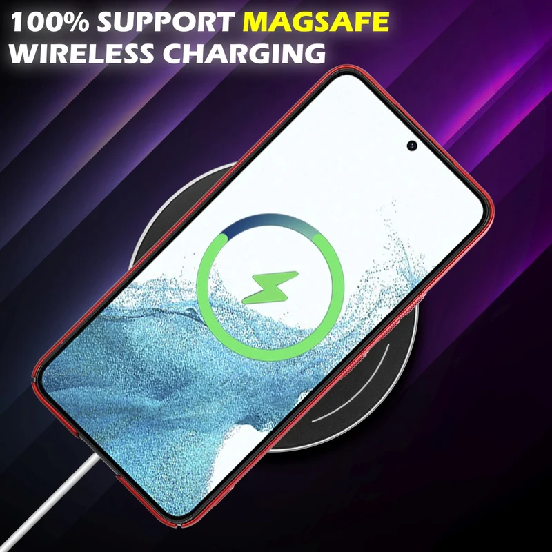 Cadorabo Hülle kompatibel mit Samsung Galaxy S22 Hard Case Schutzhülle in Metall Optik gegen Kratzer und Stöße