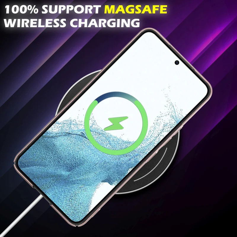 Cadorabo Hülle kompatibel mit Samsung Galaxy S22 Hard Case Schutzhülle in Metall Optik gegen Kratzer und Stöße