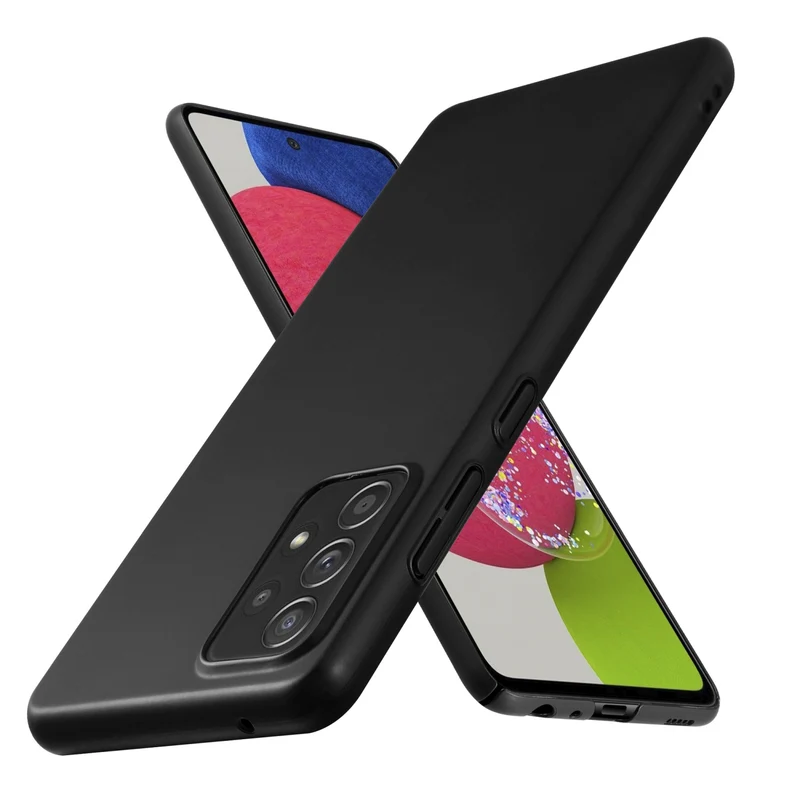 Cadorabo Hülle kompatibel mit Samsung Galaxy A52 (4G / 5G) / A52s Hard Case Schutzhülle in Metall Optik gegen Kratzer und Stöße